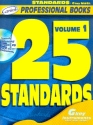 25 standards vol.1 (+CD): for g-key instruments in C  (flute, violin, guitar) professional books series