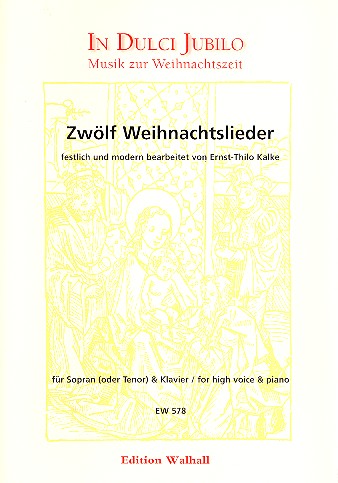 12 Weihnachtslieder fr hohe Stimme und Klavier