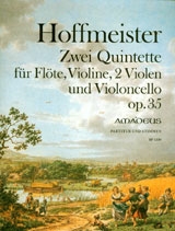 2 Quintette op.35 fr Flte, Violine, 2 Violen und Violoncello Partitur und Stimmen