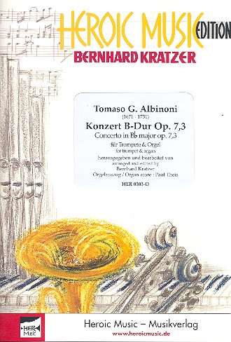 Konzert B-Dur op.7,3 fr Trompete und Orchester fr Trompete und Orgel