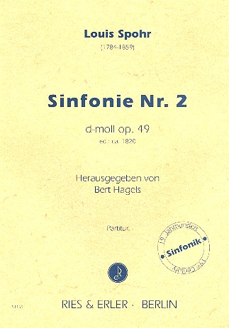 Sinfonie d-Moll Nr.2 op.49 fr Orchester Partitur