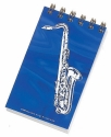 Spiralblock Hologramm Saxophon 8x13cm