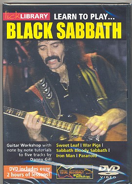 Learn to play Black Sabbath DVD-Video Lick Library