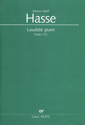 Laudate pueri (Psalm 112) fr Soli, gem Chor und Orchester Partitur