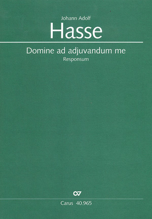 Domine ad adjuvandum me fr Soli, Chor und Orchester Partitur