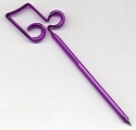 Kugelschreiber mit Achtelnoten lila