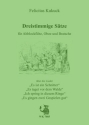 Dreistimmige Stze fr Altblockflte, Oboe und Bratschen Partitur und Stimmen