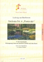 5. Satz (Ausschnitt) aus der Sinfonie F-Dur Nr.6 op.68 fr 4 Flten Partitur und Stimmen