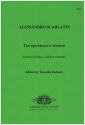 Tra speranza e timore Kantate fr Bass, Violine und Bc. Roberts, Timothy, ed