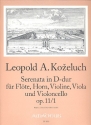 Serenata D-Dur op.11,1 fr Flte, Horn Violine, Viola und Violoncello Partitur und Stimmen