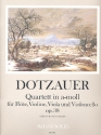 Quartett a-Moll op.38 fr Flte, Violine, Viola und Violoncello Partitur und Stimmen