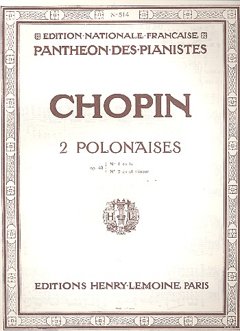 Polonaises op.40 nos.1+2 pour piano