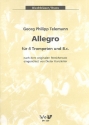 Allegro fr 4 Trompeten und Bc Stimmen