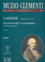 3 Sonaten op.2 Nr.2, Nr.4 und Nr.6 fr Klavier (Cembalo) Coen, Andrea, Hrsg.