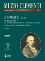 3 Sonaten op.32 fr Flte, Violoncello und Klavier Partitur und Stimmen