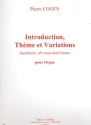 Introduction, thme et variations Innsbruck ich mu dich lassen pour orgue