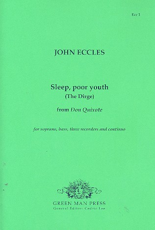 Sleep poor Youth for soprano, bass, 3 recorders and bc parts