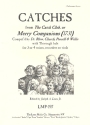 Catches from the Catch Club or Merry Companions for 3-4 voices (rec/viols) score