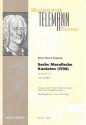 6 Moralische Kantaten Band 1 (Nr.1-3) fr Sopran (Tenor), Violine (Traversflte) und Bc Partitur und Stimmen