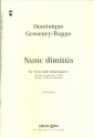 Nunc dimittis for tenor and string quartet piano score and parts