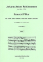 Konzert F-Dur fr Oboe, 2 Violinen, Viola und Bc Partitur
