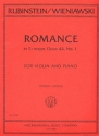 Romance in Eb Major op.44,1 for violin and piano