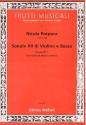 Sonate Nr.1 für Violine und Bc (Violoncello) Partitur und Stimmen (Bc nicht ausgesetzt)