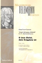 O Jesu Christ dein Kripplein ist TWV1:1200 fr Sopran, gem Chor ad lib, 2 Violinen, Viola und Orgel Partitur und Stimmen