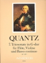 Triosonate G-Dur Nr.7 QV2:29 fr Flte, Violine (2 Flten) und Bc