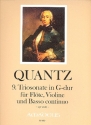 Triosonate G-Dur Nr.9 QV2:28 fr Flte, Violine (2 Flten) und Bc