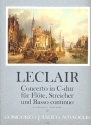 Concerto C-Dur op.7,3 fr Flte, Streicher und Bc fr Flte und Klavier
