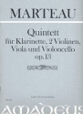 Quintett op.13 für Klarinette, 2 Violinen, Viola und Violoncello Partitur und Stimmen