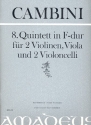 Quintett F-Dur Nr.8 fr 2 Violinen, Viola und 2 Violoncelli Partitur und Stimmen
