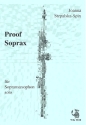 Proof Soprax fr Sopransaxophon