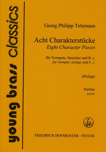 8 Charakterstcke fr Trompete, Streicher und Bc. Partitur