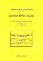 Sonata BWV1035 fr Alt-Saxophon und Klavier (Orgel) Partitur und Stimme