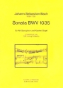 Sonata BWV1035 fr Alt-Saxophon und Klavier (Orgel) Partitur und Stimme