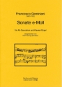 Sonate e-Moll fr Altsaxophon und Klavier (Orgel)