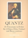 Sonate D-Dur Nr.10 QV2:12 fr 2 Flten (Flte, Violine) und Bc
