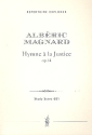 Hymne  la Justice op.14 fr Orchester Studienpartitur