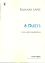 6 Duets for 2 alto recorders 2 scores