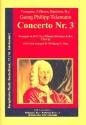 Concerto Nr.3 TWV43 fr Trompete (D/C/A), 2 Oboen, Streicher und Bc Partitur