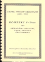 Konzert F-Dur für Altblockflöte (Flöte), Fagott, Streichorchester und bc Partitur