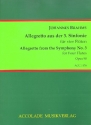 Allegretto aus der Sinfonie F-Dur Nr.3 op.90 fr 4 Flten Partitur und Stimmen