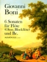 6 Sonaten fr Flte (Blockflte, Oboe, Violine) und Bc