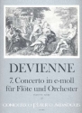 Konzert e-Moll Nr.7 für Flöte und Orchester Partitur