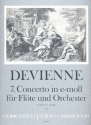 Konzert e-Moll Nr.7 fr Flte und Orchester Partitur