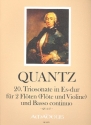 Sonate Es-Dur Nr.20 QV2:17 fr 2 Flten (Flte, Violine) und Bc