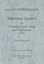 Miniature-Quartet fr Klarinette und Streichtrio fr Klarinette und Klavier