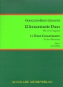 12 duos concertants op.44 Band 1 (Nr.1-3) fr 2 Fagotte Partitur und Stimmen